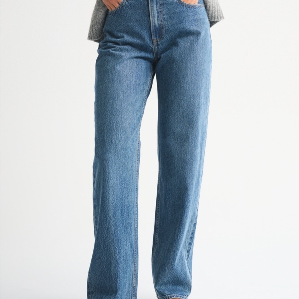 Abercrombie and Fitch High Rise Loose Jean